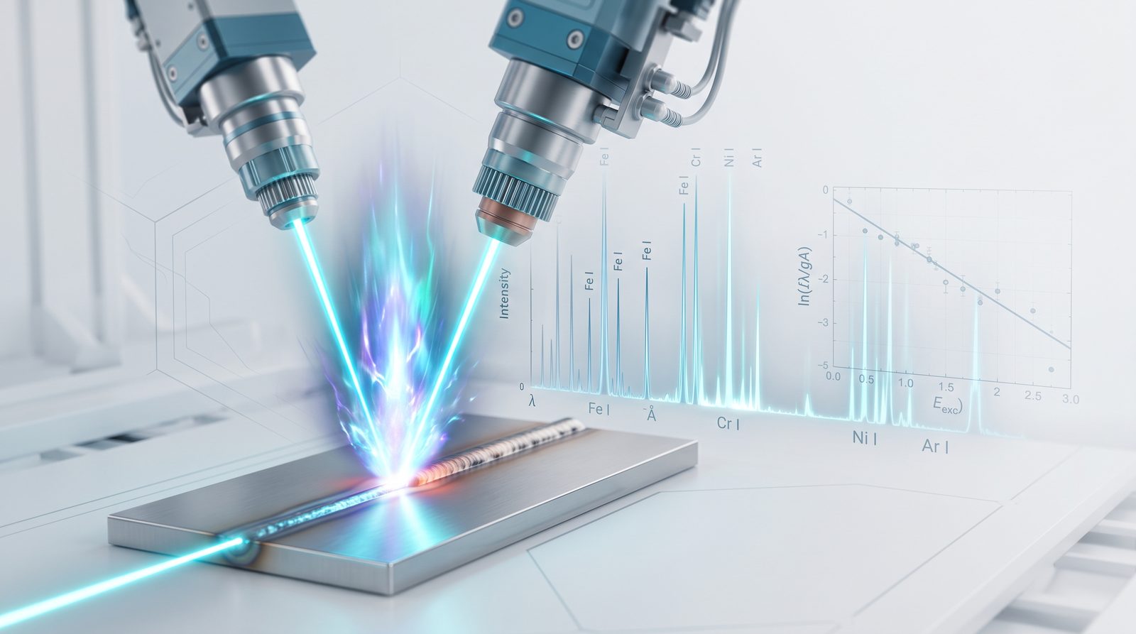 Laser welding head with plasma and spectral diagnostics